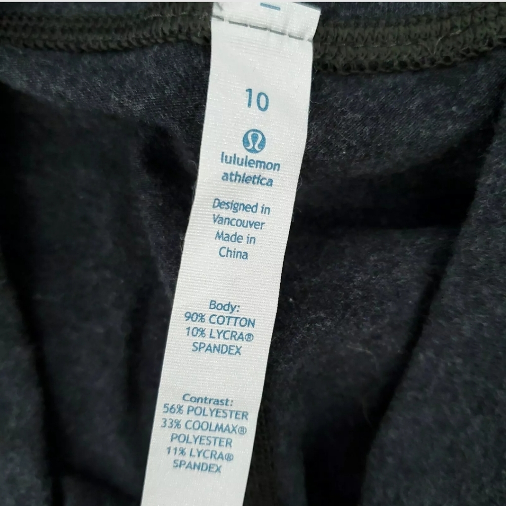 Lululemon Womens 10 Jogger Crop Dark Gray Pants - Picture 5 of 5